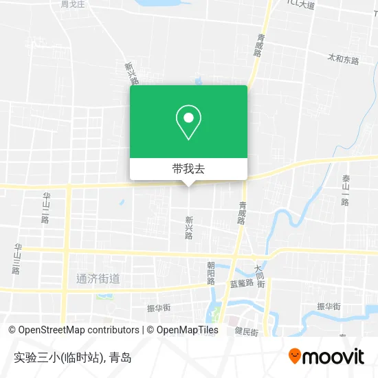 实验三小(临时站)地图