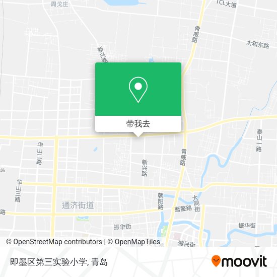 即墨区第三实验小学地图
