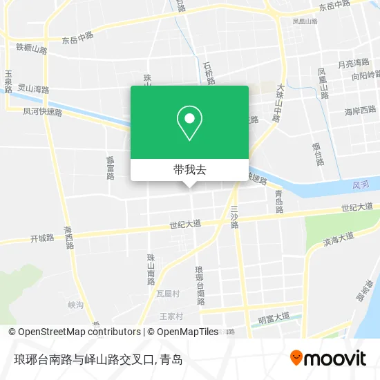 琅琊台南路与峄山路交叉口地图