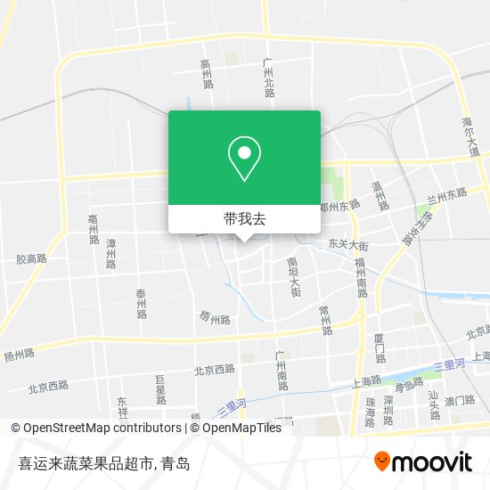 喜运来蔬菜果品超市地图