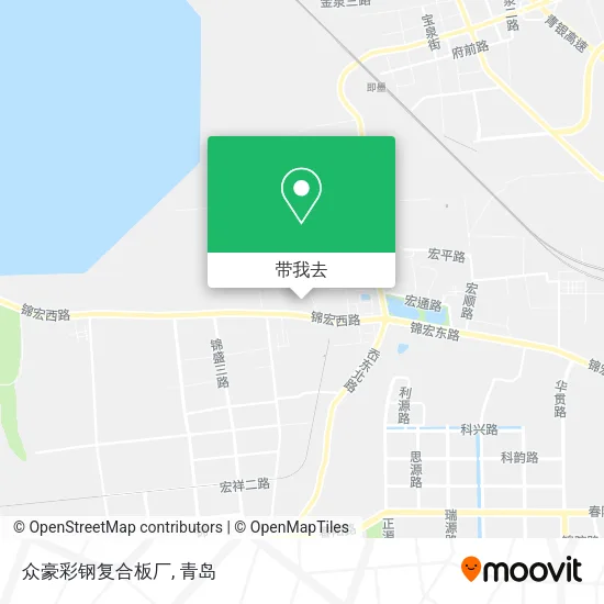 众豪彩钢复合板厂地图