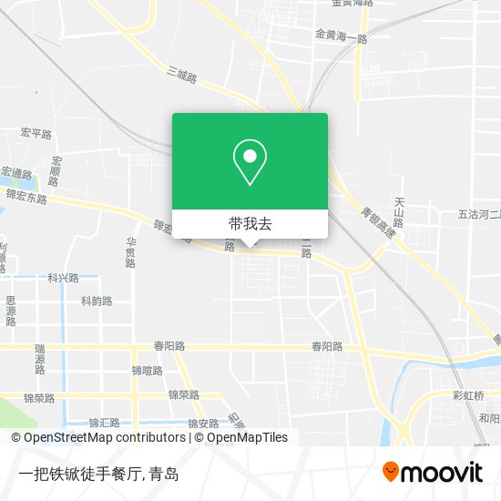 一把铁锨徒手餐厅地图