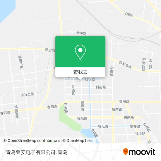 青岛亚安电子有限公司地图