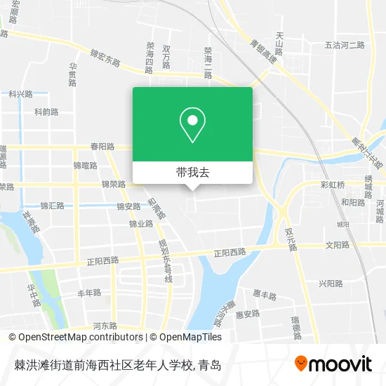 棘洪滩街道前海西社区老年人学校地图