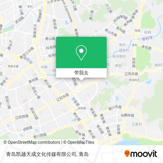 青岛凯越天成文化传媒有限公司地图