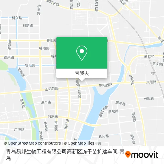 青岛易邦生物工程有限公司高新区冻干苗扩建车间地图