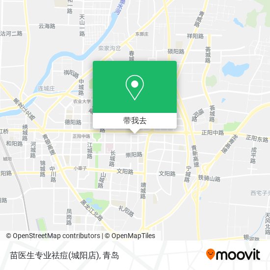 苗医生专业祛痘(城阳店)地图
