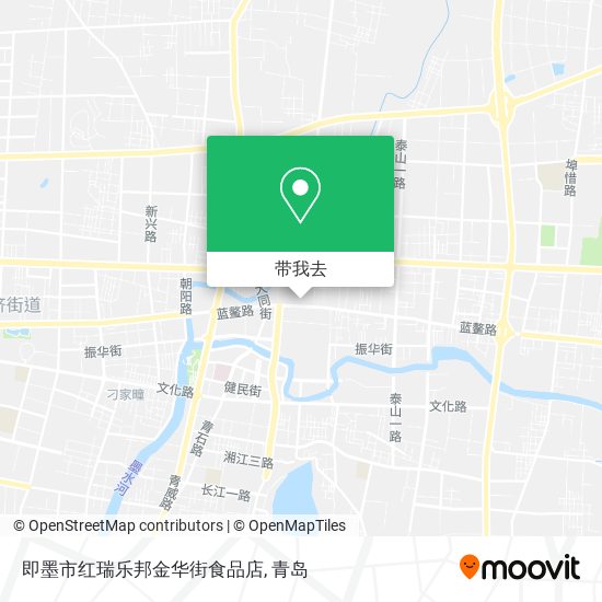 即墨市红瑞乐邦金华街食品店地图