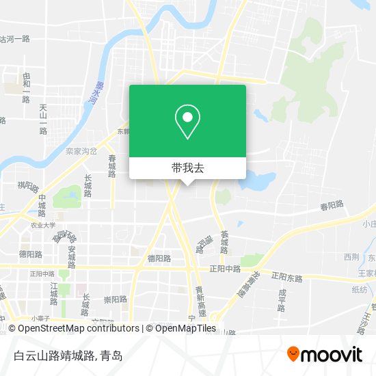 白云山路靖城路地图