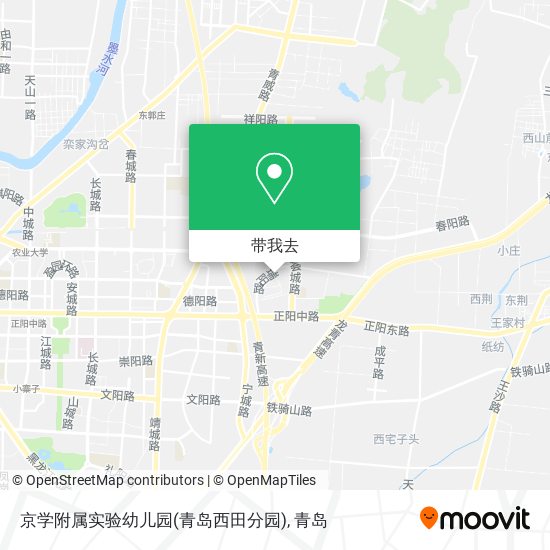 京学附属实验幼儿园(青岛西田分园)地图