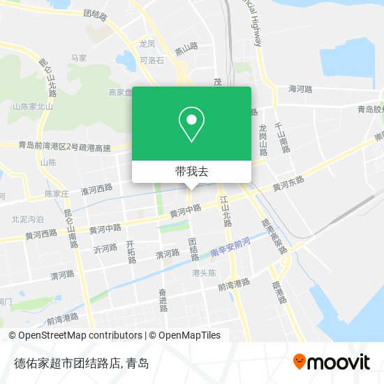 德佑家超市团结路店地图