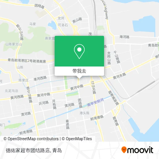 德佑家超市团结路店地图