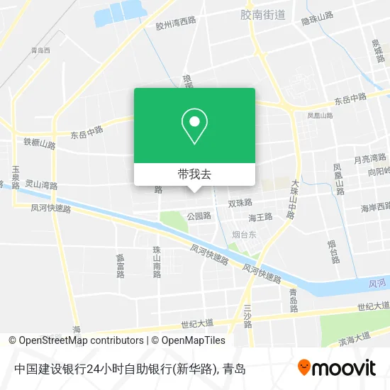 中国建设银行24小时自助银行(新华路)地图