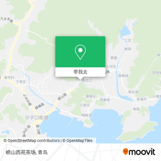 崂山西苑茶场地图