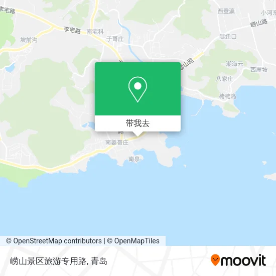 崂山景区旅游专用路地图