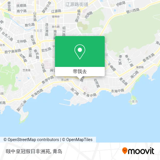 颐中皇冠假日非洲苑地图