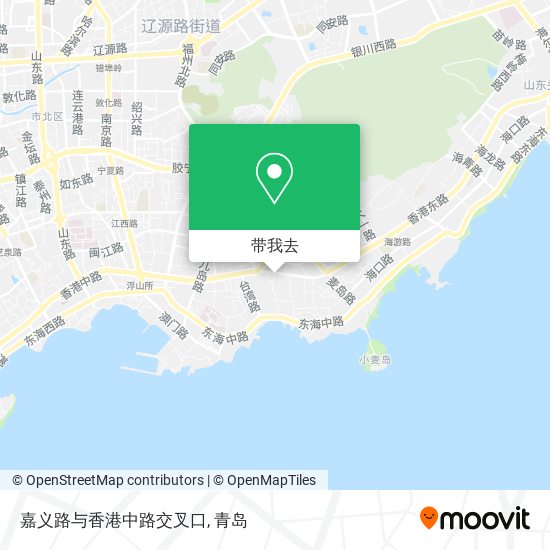 嘉义路与香港中路交叉口地图