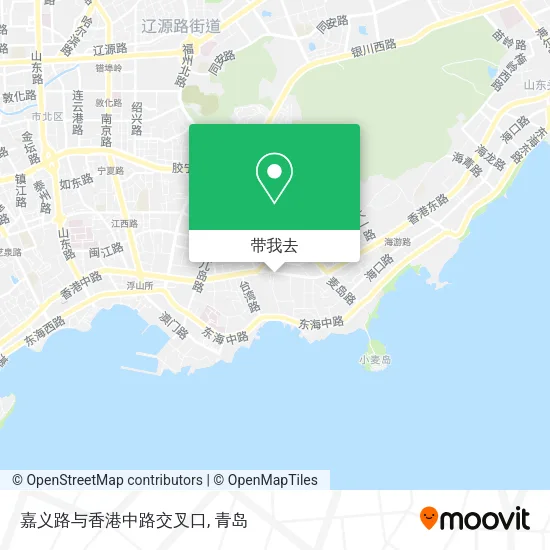 嘉义路与香港中路交叉口地图