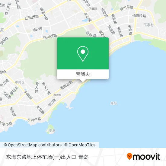 东海东路地上停车场(一)出入口地图