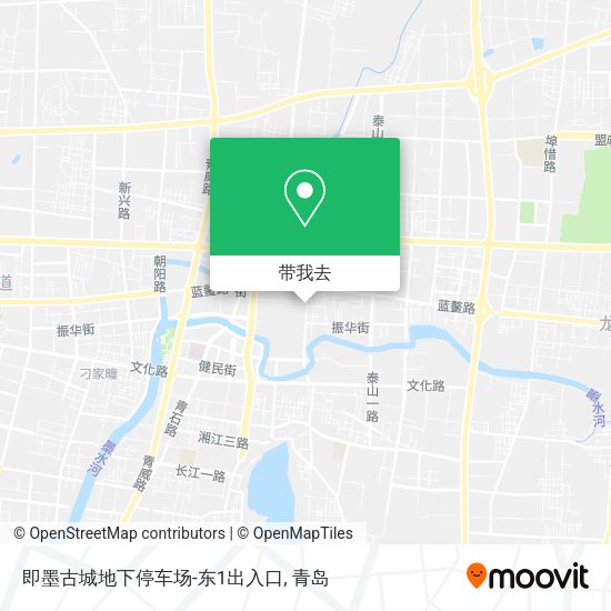 即墨古城地下停车场-东1出入口地图