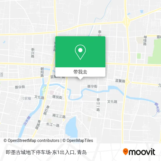 即墨古城地下停车场-东1出入口地图