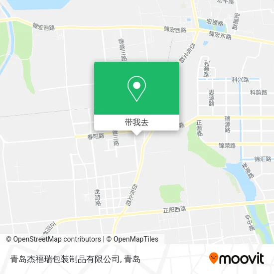 青岛杰福瑞包装制品有限公司地图