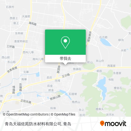 青岛天福佐苑防水材料有限公司地图