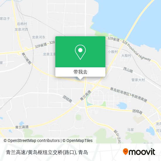 青兰高速/黄岛枢纽立交桥(路口)地图