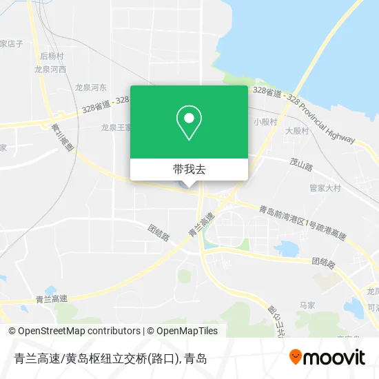 青兰高速/黄岛枢纽立交桥(路口)地图