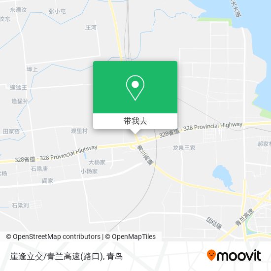 崖逢立交/青兰高速(路口)地图