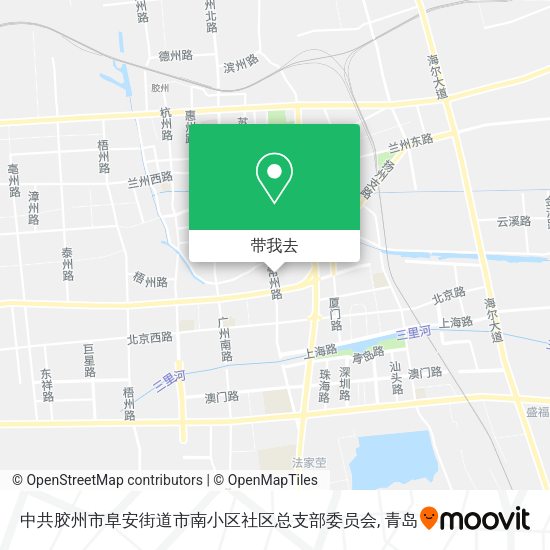 中共胶州市阜安街道市南小区社区总支部委员会地图