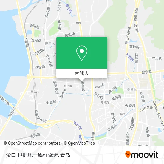 沧口·根据地一锅鲜烧烤地图