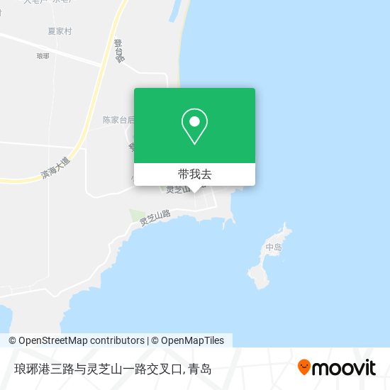 琅琊港三路与灵芝山一路交叉口地图