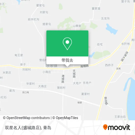 双星名人(盛城路店)地图