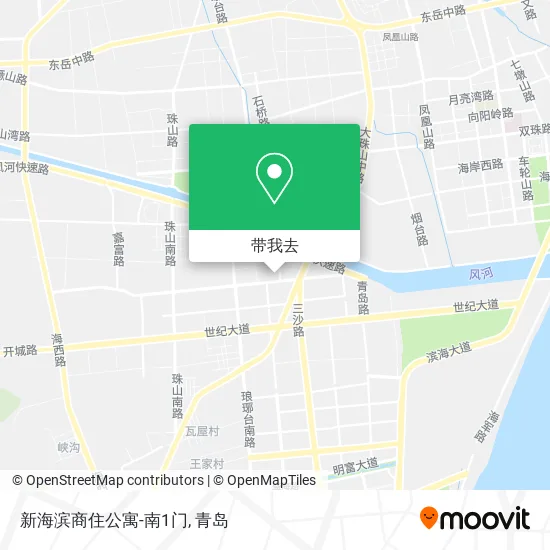 新海滨商住公寓-南1门地图
