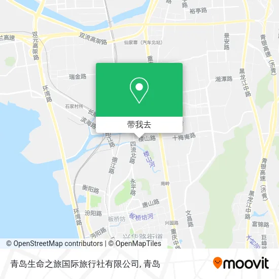 青岛生命之旅国际旅行社有限公司地图