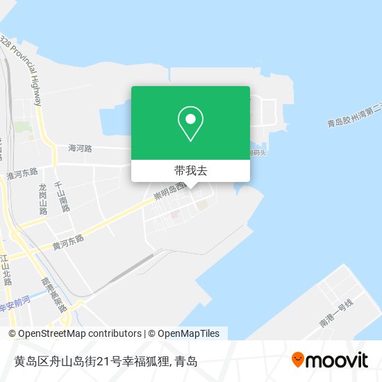 黄岛区舟山岛街21号幸福狐狸地图