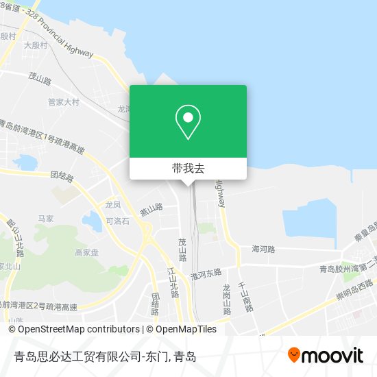 青岛思必达工贸有限公司-东门地图