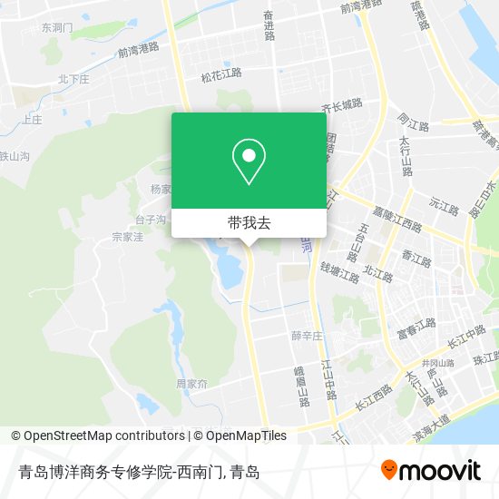 青岛博洋商务专修学院-西南门地图