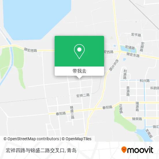 宏祥四路与锦盛二路交叉口地图