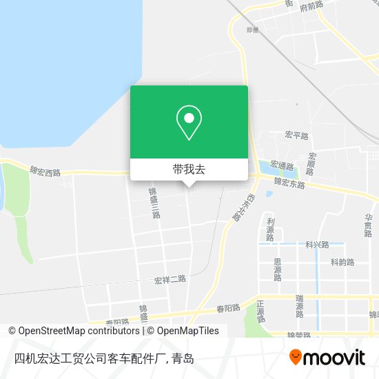 四机宏达工贸公司客车配件厂地图
