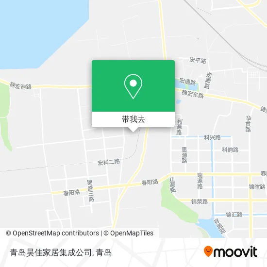青岛昊佳家居集成公司地图
