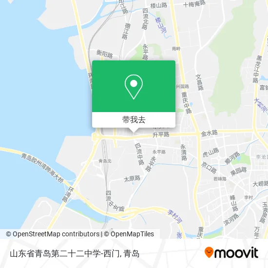 山东省青岛第二十二中学-西门地图
