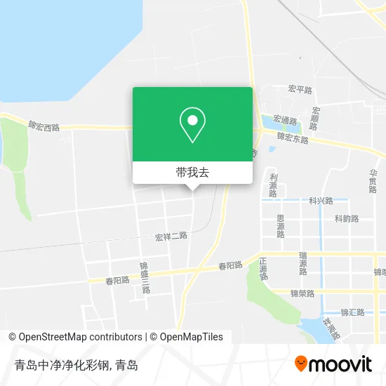 青岛中净净化彩钢地图