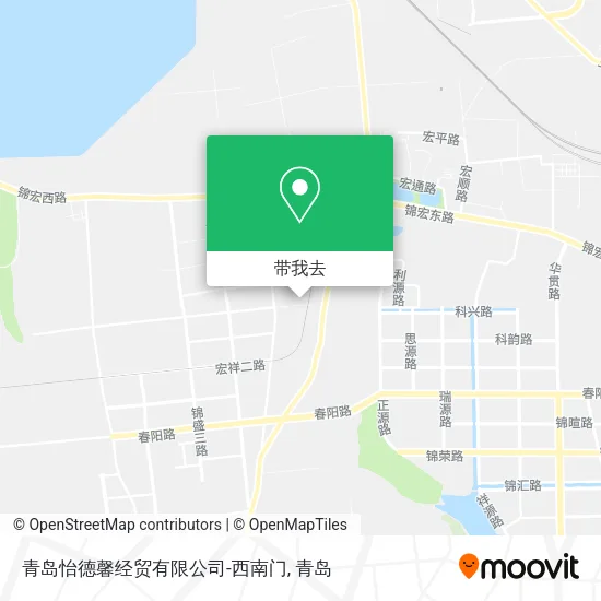 青岛怡德馨经贸有限公司-西南门地图