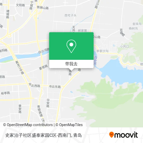 史家泊子社区盛泰家园C区-西南门地图