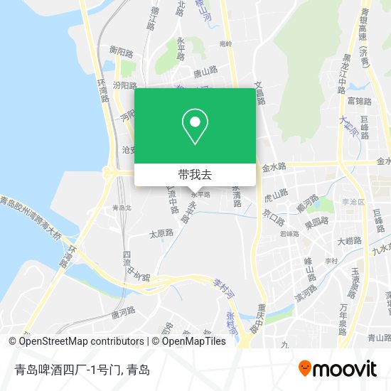 青岛啤酒四厂-1号门地图