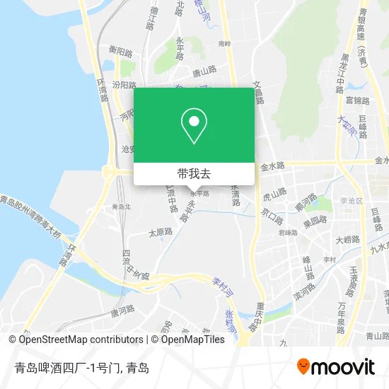 青岛啤酒四厂-1号门地图