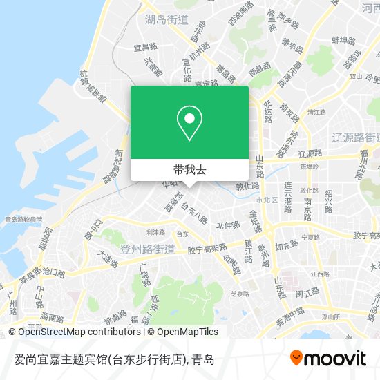 爱尚宜嘉主题宾馆(台东步行街店)地图