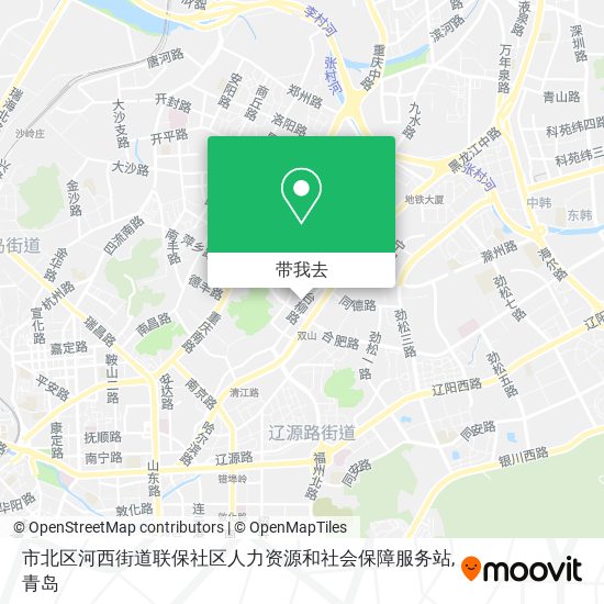 市北区河西街道联保社区人力资源和社会保障服务站地图